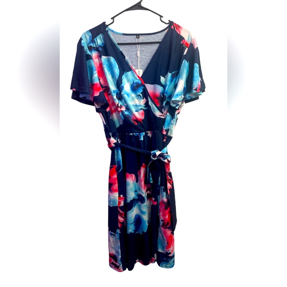 LAISHEN Color Splash Dress XL NWT